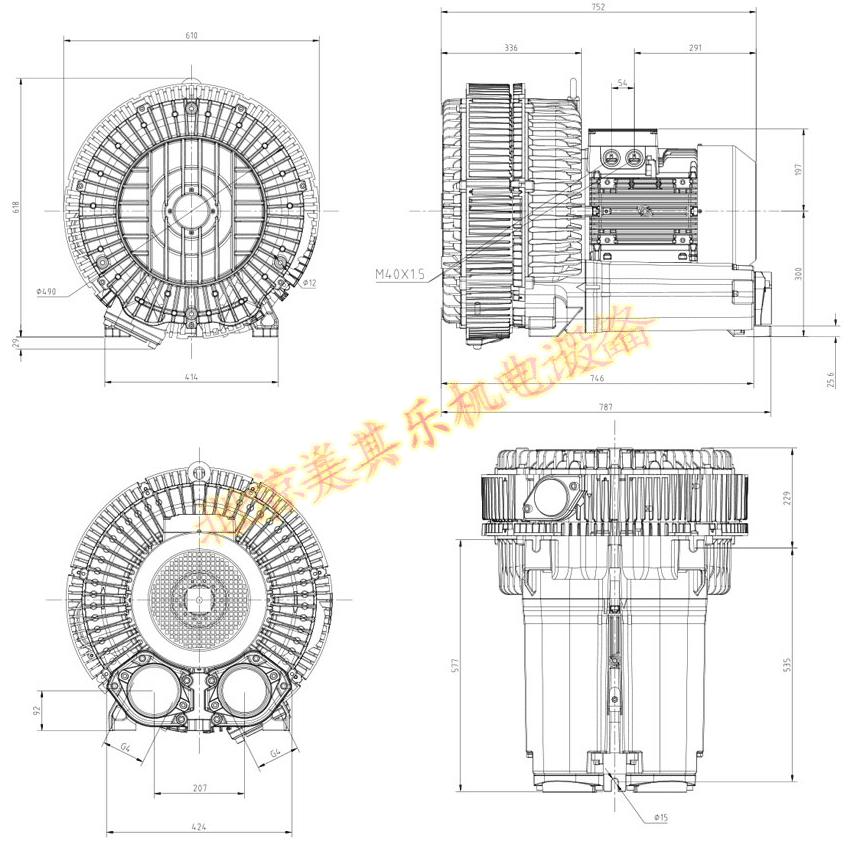 2GH940鼓風(fēng)機(jī)（15kw、20kw、25kw）