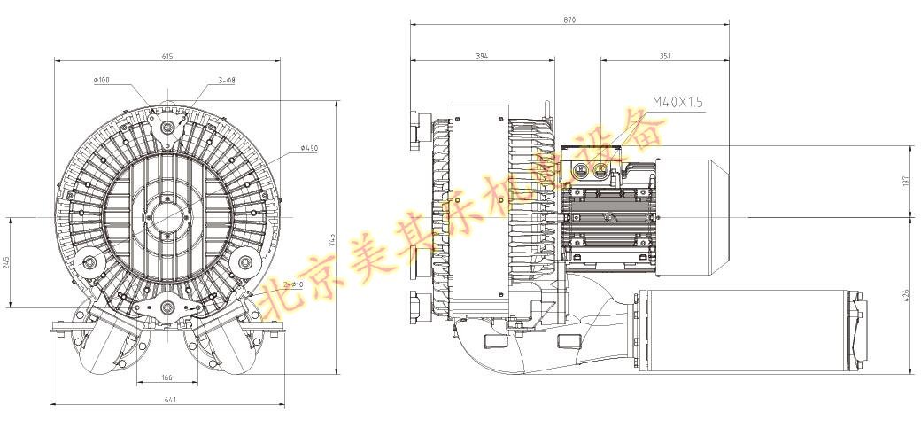 2GH943(15kw、20kw、25kw)大型工業(yè)風(fēng)機(jī)